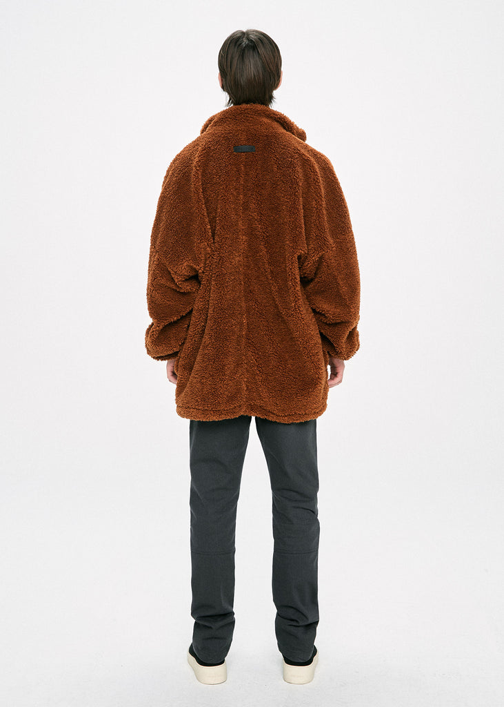 ディープリーク(DPRIQUE) OVERSIZED SHEARLING JACKET - BROWN