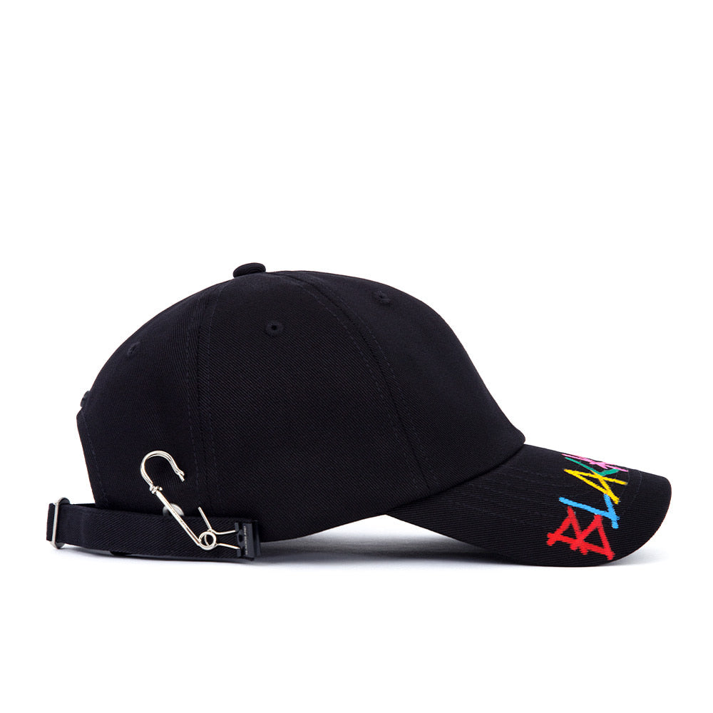 ブラックブロンド(BLACKBLOND) BBD Slogan Patch Rainbow Graffiti Logo Cap (Black)