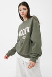 NCOVER(エンカバー)PIGMENT CRACK LOGO SWEATSHIRT-KHAKI