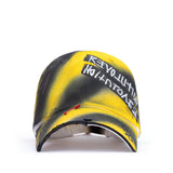 ブラックブロンド(BLACKBLOND) BBD Slogan Logo Lollipop Graffiti Cap (Black/Yellow)