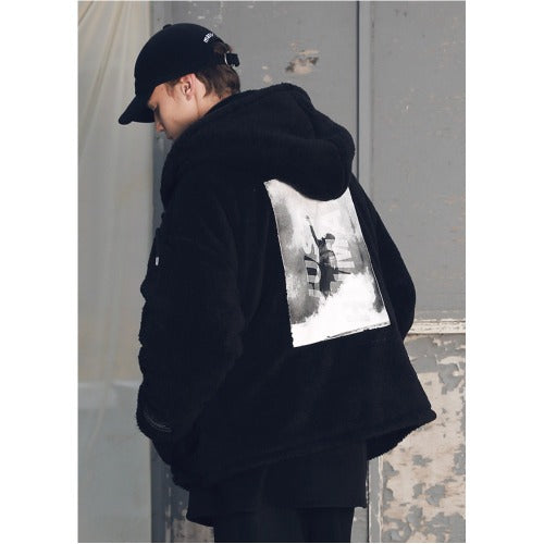 メスノウン(MASSNOUN) DOUBLE SOFT WOOL GASMASK II SHORT JUMPER MFEPD002-BK
