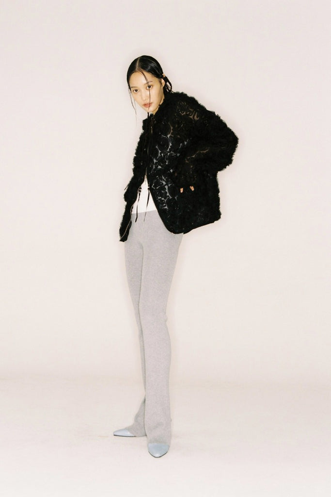 nache(ナチェ)  CHIFFON HOODIE ZIP-UP