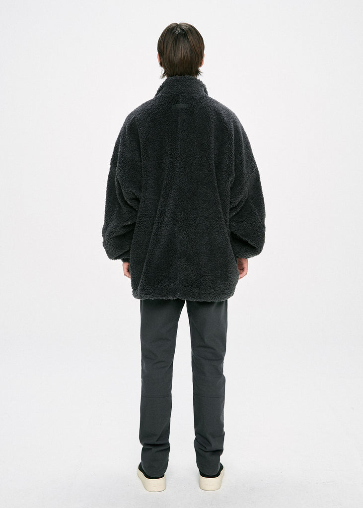 ディープリーク(DPRIQUE) OVERSIZED SHEARLING JACKET - GREY