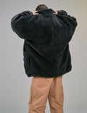 ディープリーク(DPRIQUE) OVERSIZED SHEARLING JACKET - GREY
