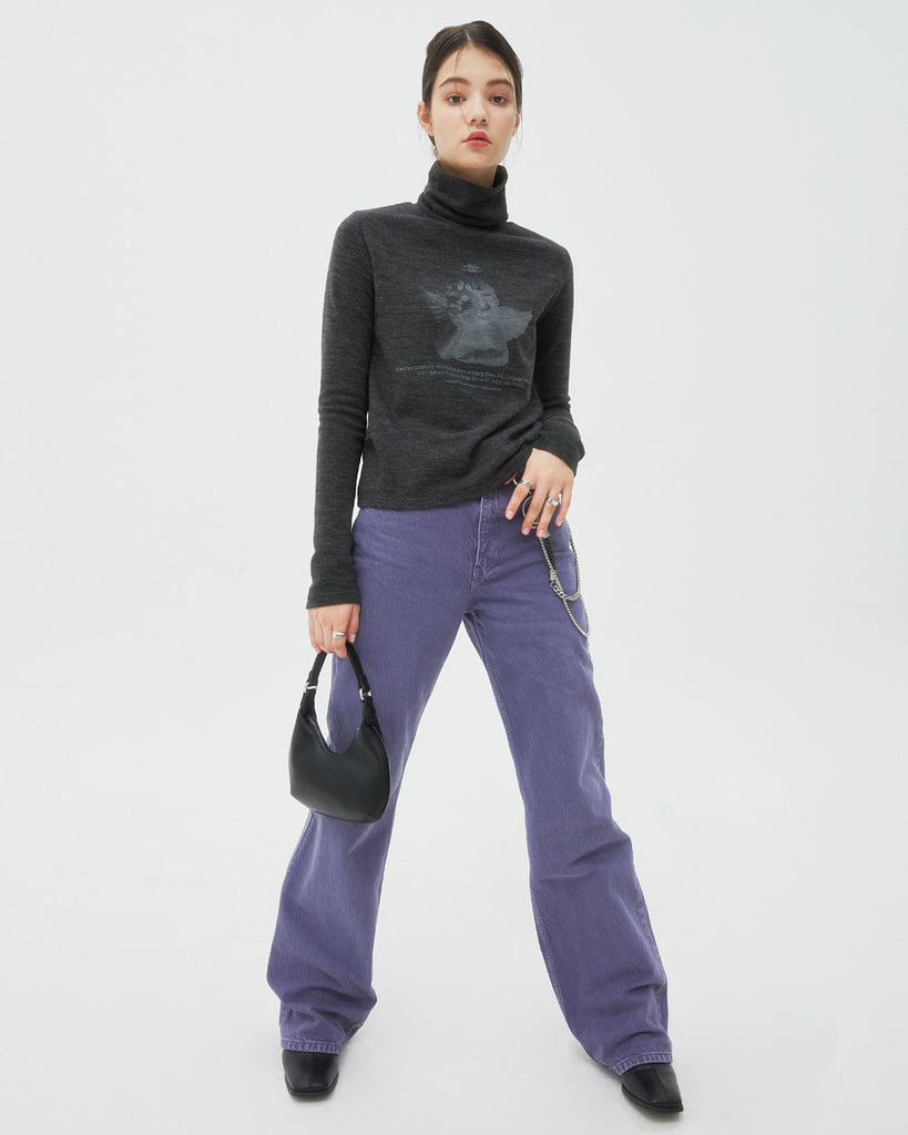 NCOVER(エンカバー)PLASTER CAST TURTLENECK KNIT-BLACK
