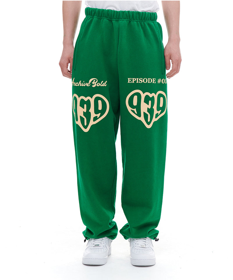 ARCHIVE BOLD (アーカイブボールド) 939 TYPE H SWEAT PANTS (GREEN)