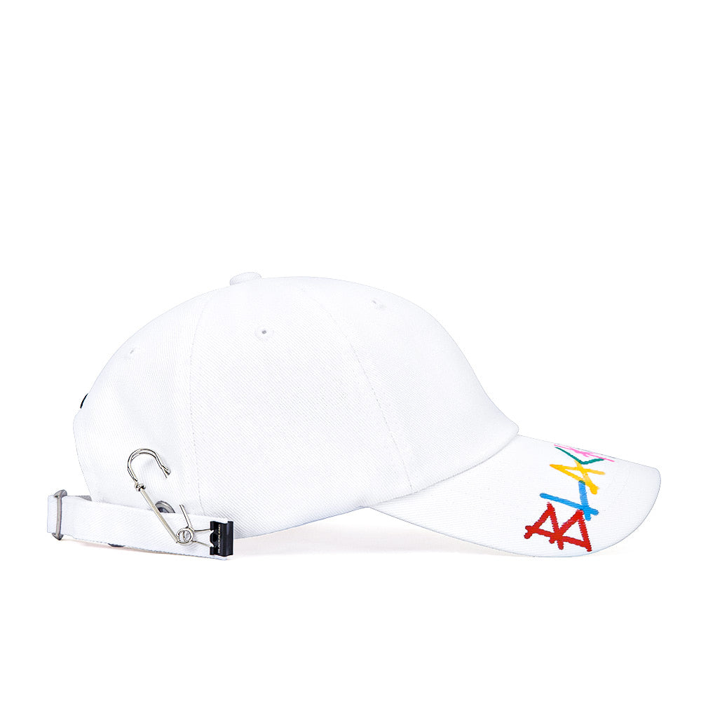 ブラックブロンド(BLACKBLOND) BBD Slogan Patch Rainbow Graffiti Logo Cap (White)