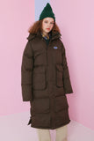 NCOVER(エンカバー)LOGO LONG PADDING-BROWN