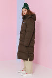 NCOVER(エンカバー)LOGO LONG PADDING-BROWN