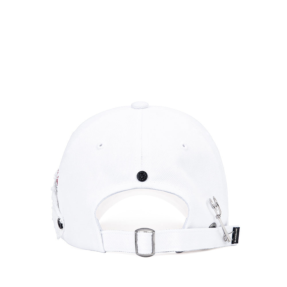 ブラックブロンド(BLACKBLOND) BBD Slogan Patch Rainbow Graffiti Logo Cap (White)