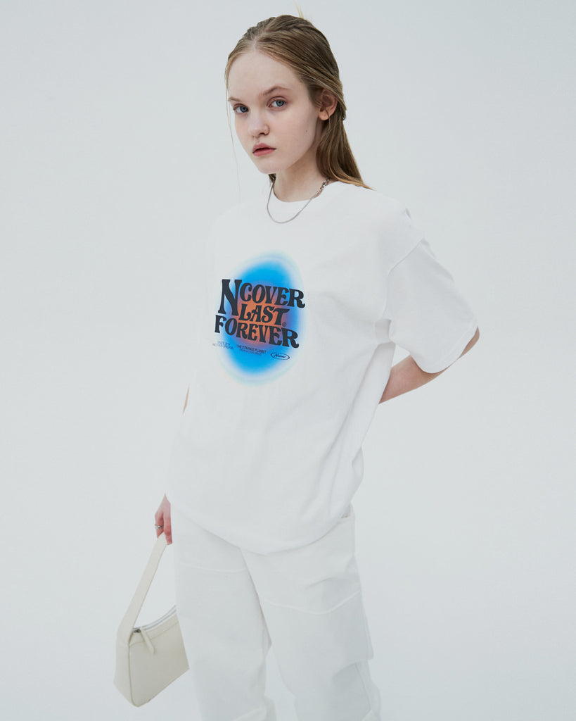 NCOVER(エンカバー)LAST FOREVER GRADATION TSHIRT-BLUE