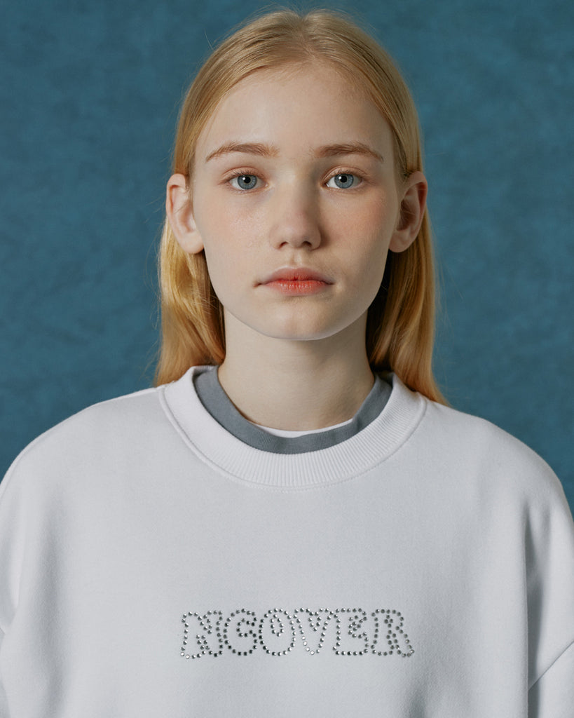 NCOVER(エンカバー)HOTFIX LOGO SWEATSHIRT-WHITE