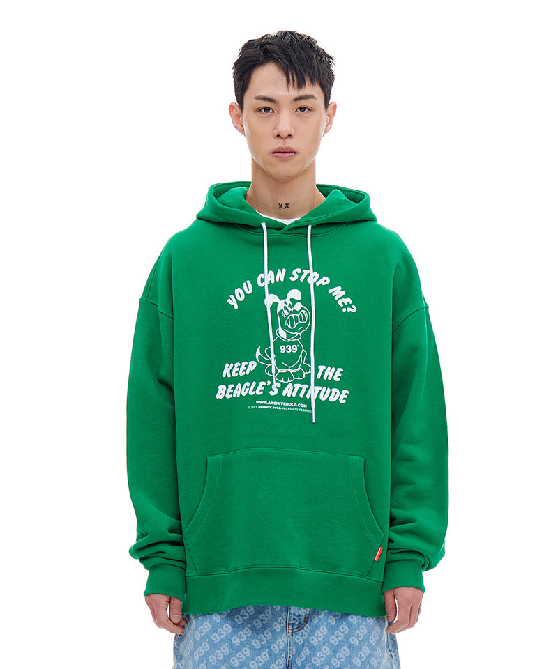 ARCHIVE BOLD (アーカイブボールド) BAD BEAGLE HOOD (GREEN)
