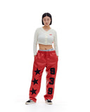 ARCHIVE BOLD (アーカイブボールド) FAKE LEATHER PANTS (DEEP RED)