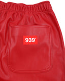 ARCHIVE BOLD (アーカイブボールド) FAKE LEATHER PANTS (DEEP RED)