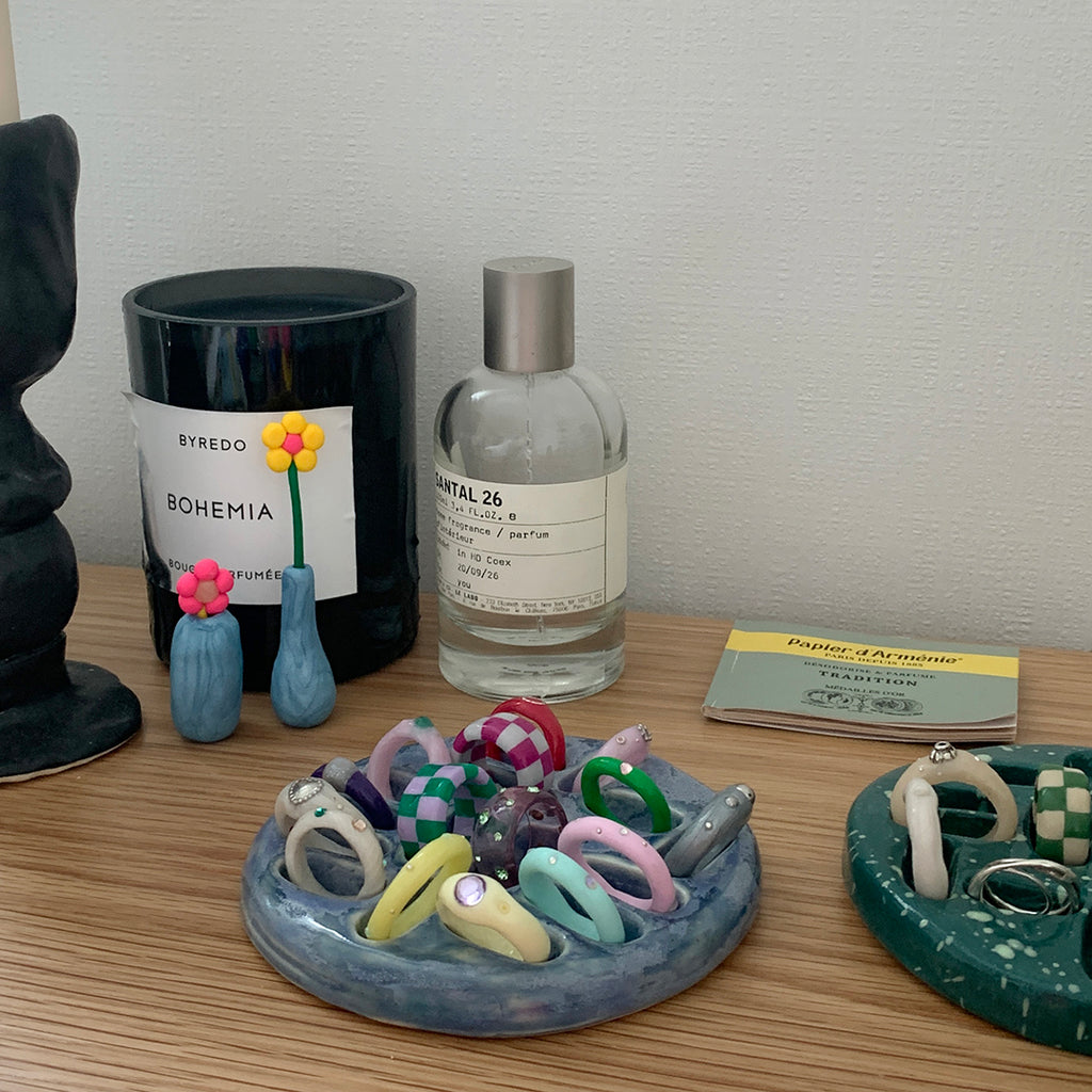 Nff(エヌエフエフ) 	 ceramic_ring holder (blue)