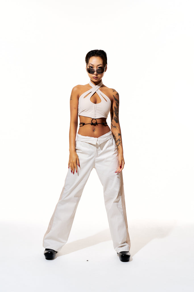 ASSEMBLE STATION (アセンブルステーション)  CUT STRING HOLTER NECK