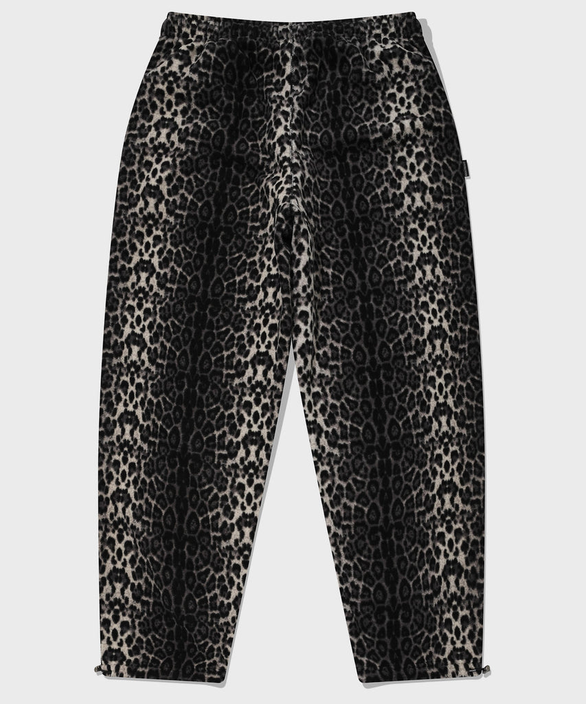 セイントペイン(SAINTPAIN)  SP LEOPARD FLEECE TRAINING PANTS-BLACK
