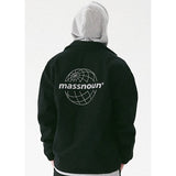 メスノウン(MASSNOUN) GLOBE SCOTCH LOGO COACH JACKET MFVJK003-BK