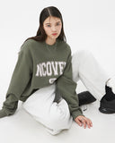 NCOVER(エンカバー)PIGMENT CRACK LOGO SWEATSHIRT-KHAKI