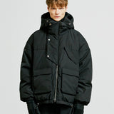 SSY(エスエスワイ) essential oversize duckdown peded parka black