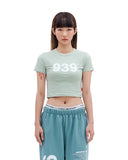ARCHIVE BOLD (アーカイブボールド) 939 LOGO CROP TOP (PALE SAGE)
