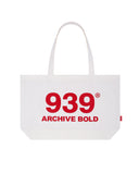 ARCHIVE BOLD (アーカイブボールド) 939 LOGO ECO BAG (OFF WHITE)