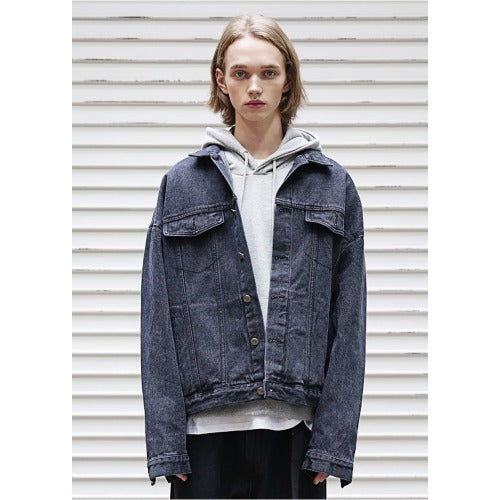 メスノウン(MASSNOUN) SB OVERSIZED DENIM JACKET MFEJK004-BK