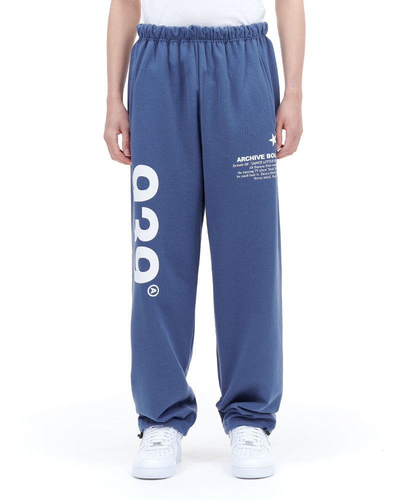 ARCHIVE BOLD (アーカイブボールド) 939 LOGO SWEAT PANTS (BLUE)
