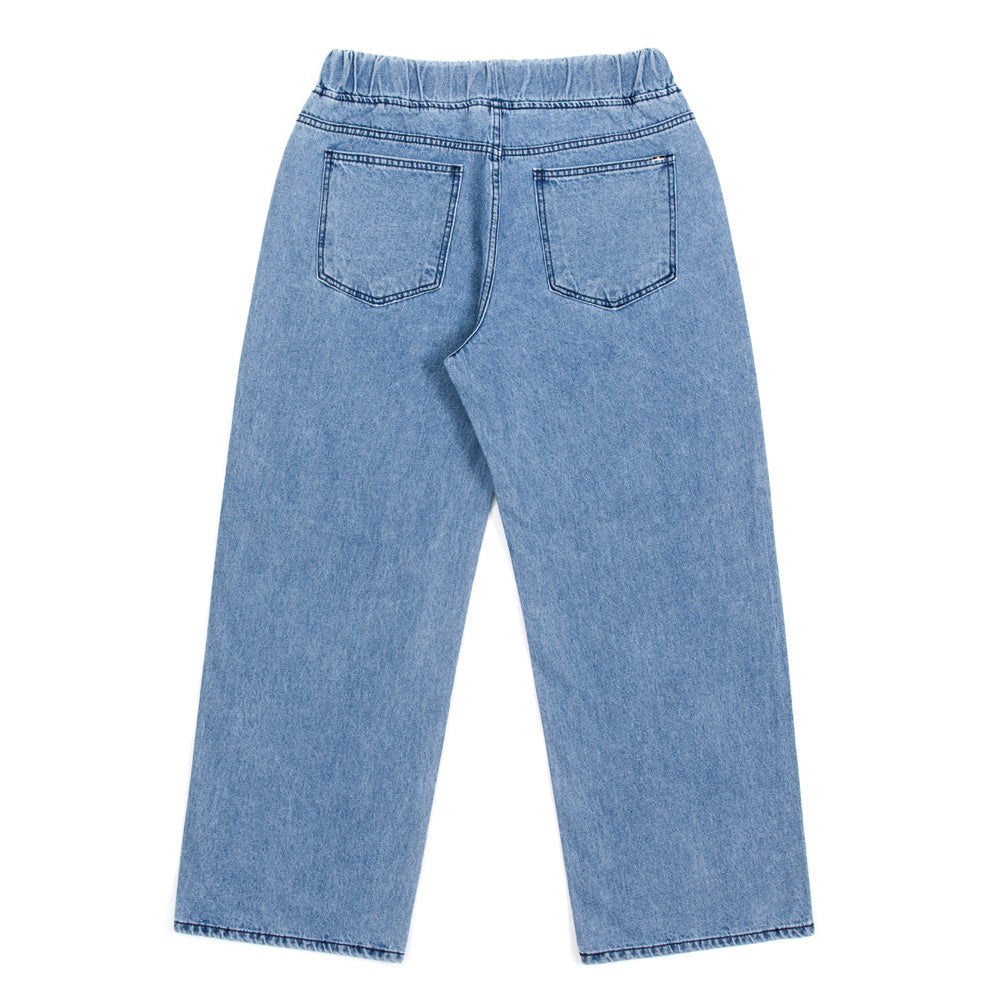 ブラックブロンド(BLACKBLOND) BBD Basic Drawstring Overfit Denim Pants (Blue)