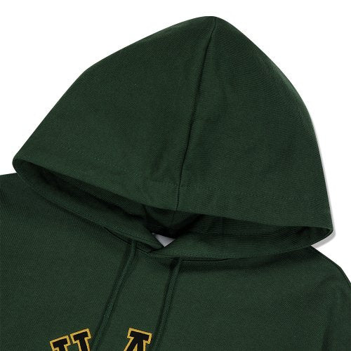 mahagrid (マハグリッド)     ROUND LOGO APPLIQUE HOODIE GREEN (MG2DSMM400A)
