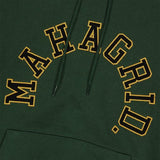 mahagrid (マハグリッド)     ROUND LOGO APPLIQUE HOODIE GREEN (MG2DSMM400A)