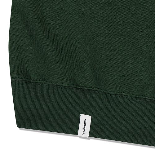 mahagrid (マハグリッド)     ROUND LOGO APPLIQUE HOODIE GREEN (MG2DSMM400A)