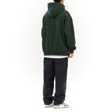 mahagrid (マハグリッド)     ROUND LOGO APPLIQUE HOODIE GREEN (MG2DSMM400A)