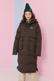 NCOVER(エンカバー)LOGO LONG PADDING-BROWN