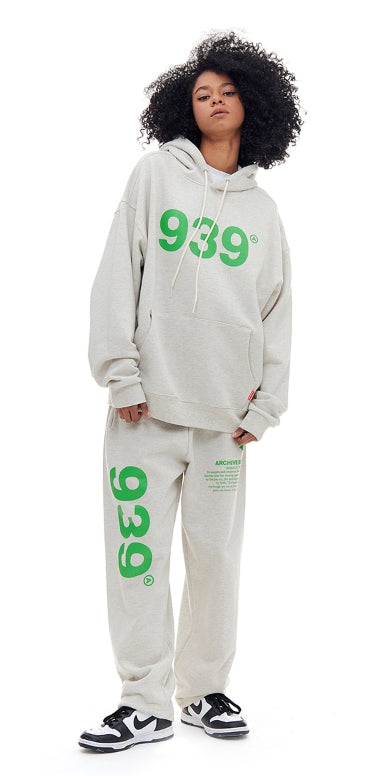 ARCHIVE BOLD (アーカイブボールド) 939 LOGO SWEAT PANTS (OATMEAL)