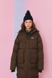 NCOVER(エンカバー)LOGO LONG PADDING-BROWN