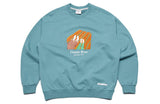 QUIETIST (クワイエティスト) Change-mood Blanket Sweat (l.teal)