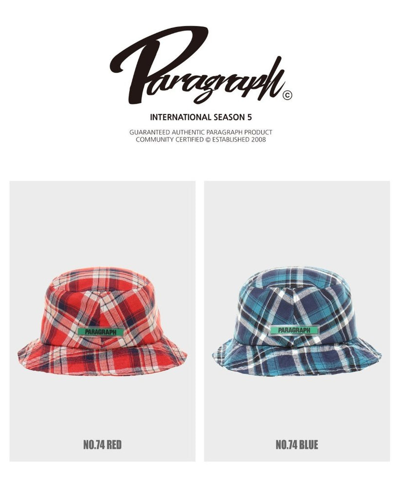 Paragraph ( パラグラフ )  CHECK BUCKET HAT No.74