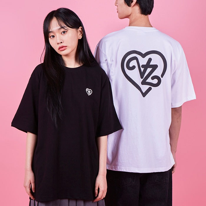 VARZAR(バザール) VZ Line Heart T-Shirts (2color)