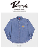 Paragraph ( パラグラフ )  LOGO EMBROIDERY DENIM SHIRT NO.13