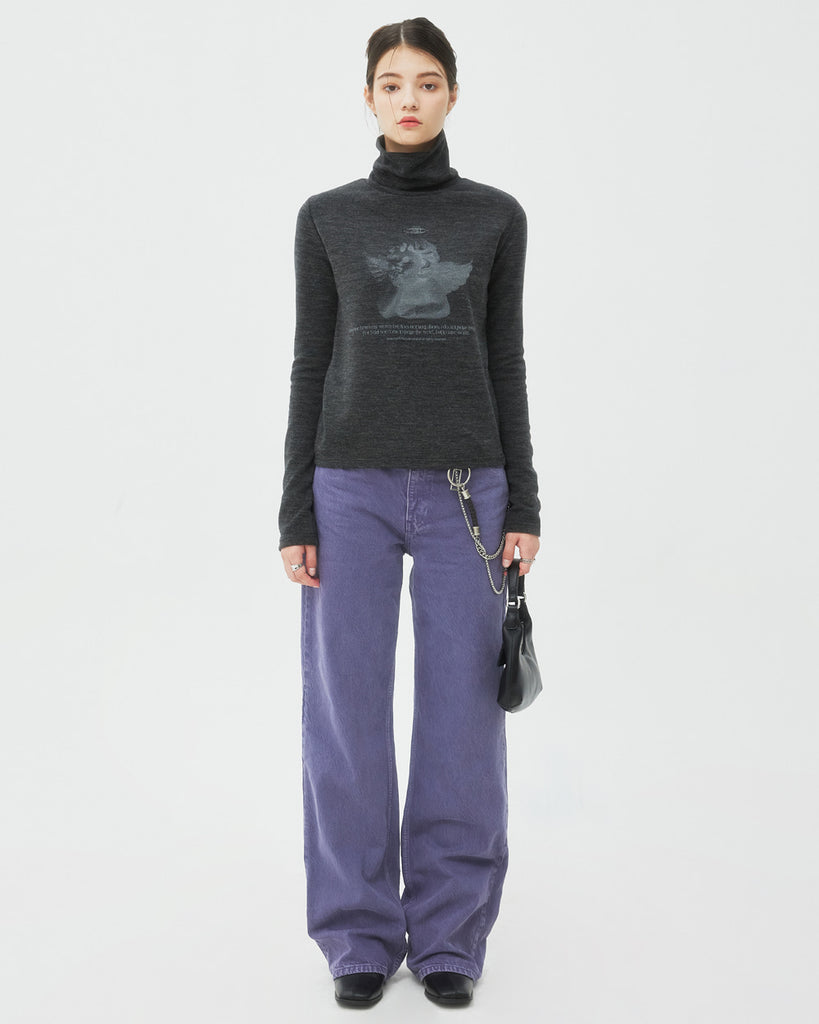 NCOVER(エンカバー)PLASTER CAST TURTLENECK KNIT-BLACK