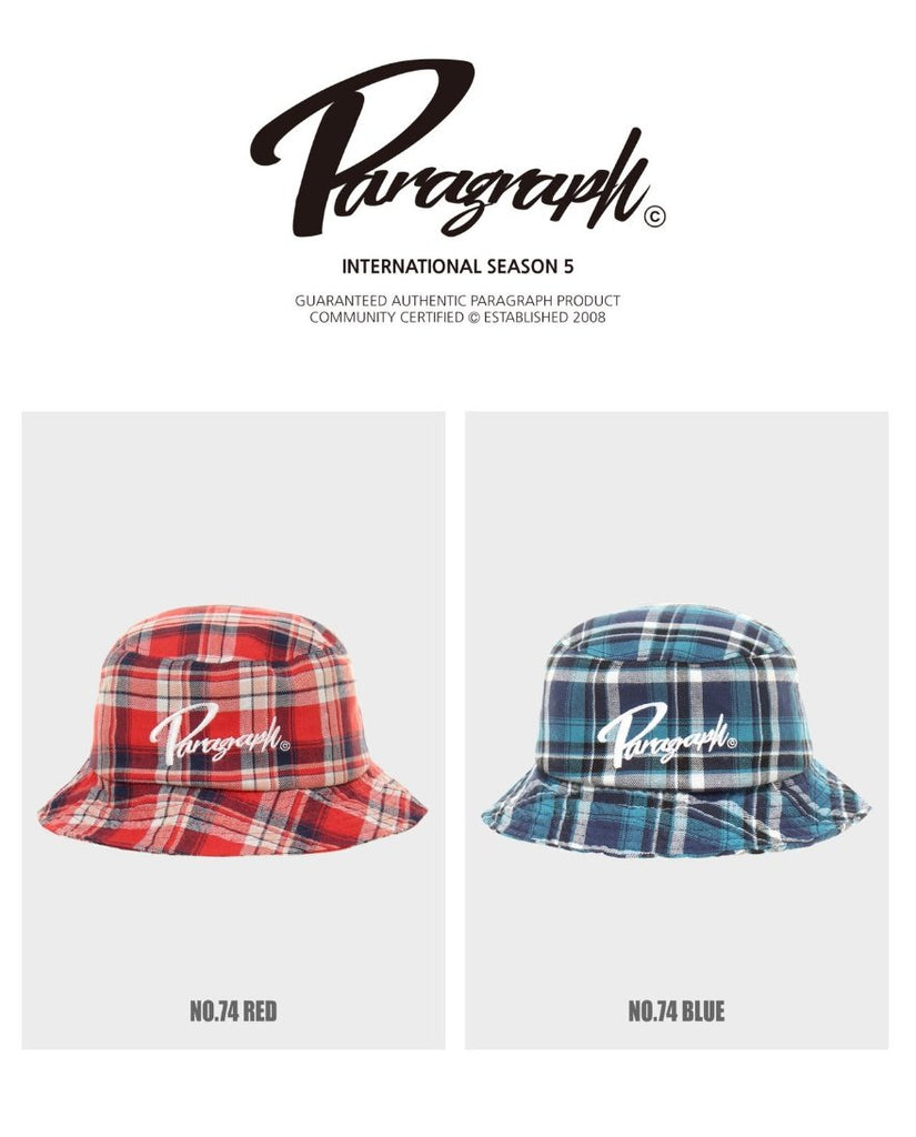 Paragraph ( パラグラフ )  CHECK BUCKET HAT No.74