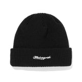 mahagrid (マハグリッド)     SCRIPT LOGO SHORT BEANIE BLACK(MG2CFMAB24A)