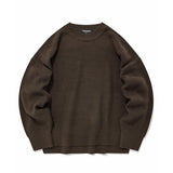 セイントペイン(SAINTPAIN)    SP OVERSIZE SIDE SLITS KNIT-BROWN