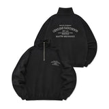 セイントペイン(SAINTPAIN)    SP SERIF G.S LOGO HALF ZIP-BLACK