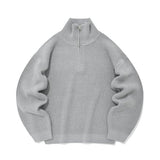 セイントペイン(SAINTPAIN)    SP PBT SOFT HALF ZIP KNIT-GRAY
