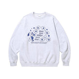 mahagrid (マハグリッド)     WISHES SWEATSHIRT LIGHT GREY(MG2CFMM447A)