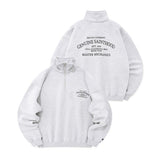 セイントペイン(SAINTPAIN)    SP SERIF G.S LOGO HALF ZIP-ASH MELANGE