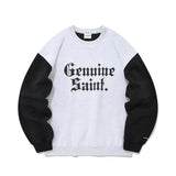 セイントペイン(SAINTPAIN)    SP GENUINE SAINT CREWNECK-ASH MELANGE BLACK